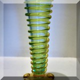 G07. Signed handblown glass vase. 
